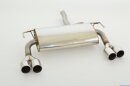 back-silencer with tailpipe left & right stainless steel