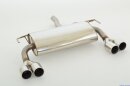 back-silencer with tailpipe left &amp; right stainless steel