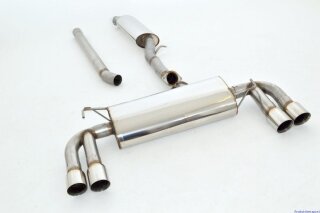 70mm catback-system with tailpipe left & right stainless steel