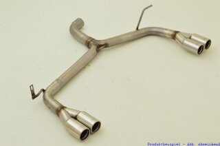 tailpipe-system for the left and the right side stainless steel