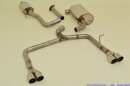 63.5mm catback-system with tailpipe left &amp; right stainless steel