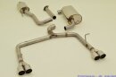 63.5mm catback-system with tailpipe left &amp; right stainless steel