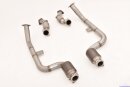 2x70mm downpipe with 200 cells HJS catalyst stainless steel