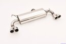 back-silencer with tailpipe left &amp; right stainless steel