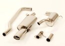 63.5mm catback-system stainless steel