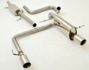 63.5mm catback-system with tailpipe left &amp; right stainless steel