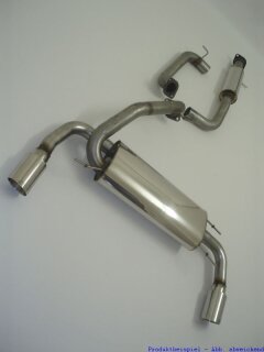 76mm catback-system with tailpipe left & right stainless steel