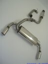 76mm catback-system with tailpipe left &amp; right stainless steel