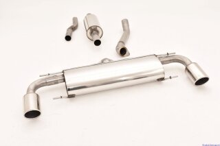 63.5mm catback-system with tailpipe left & right stainless steel