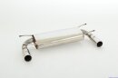 back-silencer with tailpipe left & right stainless steel