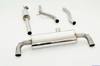 63.5mm catback-system with tailpipe left & right stainless steel