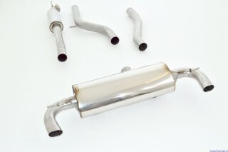 76mm catback-system with tailpipe left & right stainless steel