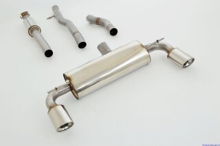 76mm catback-system with tailpipe left & right stainless steel