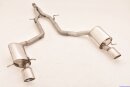 back-silencer with tailpipe left & right stainless steel