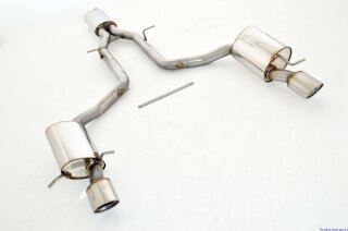 63.5mm catback-system with tailpipe left & right stainless steel