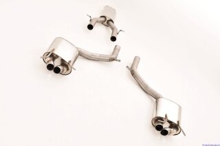 2x70mm catback-system w. tailpipe left & right stainless steel