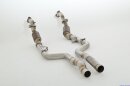 Friedrich Motorsport 2 x 70mm Downpipe mit 200 Zellen HJS Sport-Kat. Edelstahl