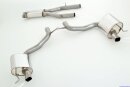 2x76mm catback-system w. tailpipe left &amp; right stainless steel