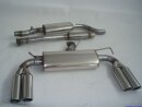 63.5mm catback-system with tailpipe left &amp; right stainless steel