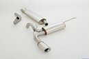 63.5mm catback-system stainless steel