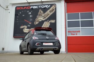 back-silencer with tailpipe left & right stainless steel