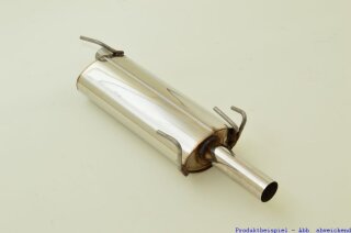 back-silencer stainless steel