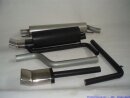 63.5mm catback-system with tailpipe left &amp; right aluminised steel