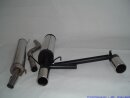 63.5mm catback-system with tailpipe left &amp; right stainless steel