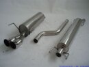 63.5mm racing catback-system stainless steel