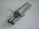 back-silencer with tailpipe left &amp; right aluminised steel