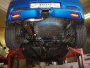 63.5mm racing catback-system w. tailpipe in the middle stainless steel