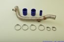 boost pressure pipe with BOV-connection stainless steel polished