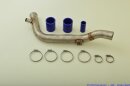 boost pressure pipe with BOV-connection blue coated...