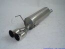 back-silencer with tailpipe left &amp; right aluminised steel