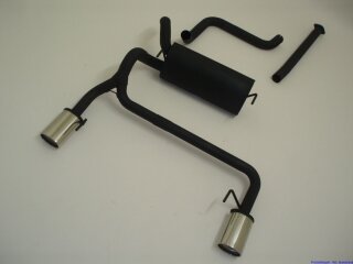 63.5mm catback-system with tailpipe left & right aluminised steel