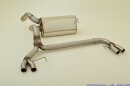 76mm back-silencer with tailpipe left &amp; right stainless steel