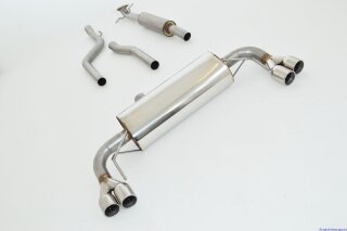 63.5mm catback-system with tailpipe left & right stainless steel