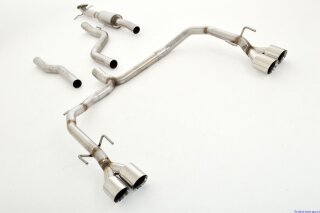 63.5mm catback-system with tailpipe left & right stainless steel