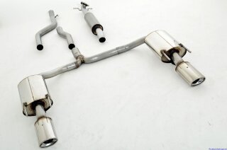 63.5mm catback-system with tailpipe left & right stainless steel