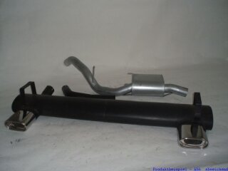 63.5mm catback-system with tailpipe left & right aluminised steel