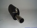 back-silencer aluminised steel