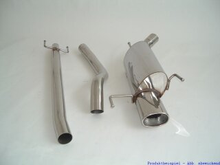 63.5mm racing catback-system stainless steel
