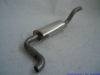 back-silencer with tailpipe in the middle stainless steel