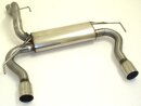 70mm back-silencer with tailpipe left &amp; right NE-Look stainless steel
