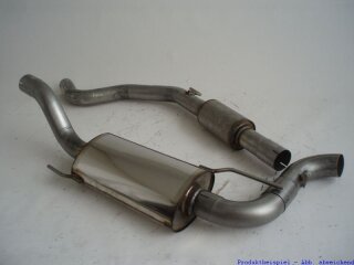 70mm catback-system with tailpipe in the middle stainless steel