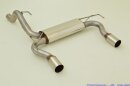 70mm back-silencer with tailpipe left &amp; right stainless steel