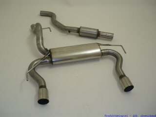 70mm catback-system with tailpipe left & right stainless steel