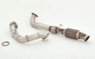 Friedrich Motorsport 3 Zoll (76mm) Downpipe mit 200 Zellen Sport-Kat. Edelstahl