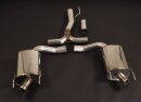 76mm back silencer with tailpipe left &amp; right stainless steel