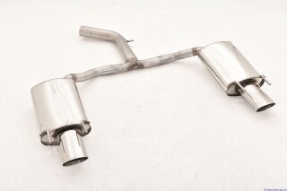 76mm back silencer with tailpipe left & right stainless steel